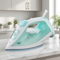 Fer à vapeur durable avec semelle en céramique 1600W, fer électrique pour vêtements, pulvérisation de vapeur, machine à repasser à sec ESI-8872 150ml