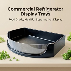 DOLADISPLAY - Exhibidor de Frutas y Verduras Curvo, Contenedor Refrigerado para Productos Frescos, Bandejas de Plástico Negro Ventiladas - Product Image 5