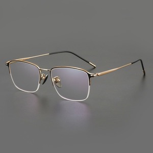 Monturas <span class=keywords><strong>de</strong></span> <span class=keywords><strong>Gafas</strong></span> Ópticas Rectangulares <span class=keywords><strong>de</strong></span> Titanio Puro, Semi-Sin Montura, Compra Personalizada <span class=keywords><strong>de</strong></span> <span class=keywords><strong>Gafas</strong></span> Graduadas Progresivas en Línea - Product Image 2