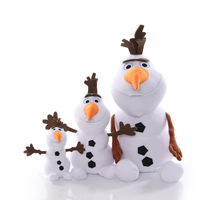 Peluches Olaf La Reine des Neiges, Figurine de Père Noël Blanc, Jouet en Peluche, Modèle de Coussin Doux, Poupée Oreiller pour Cadeau d'Enfant