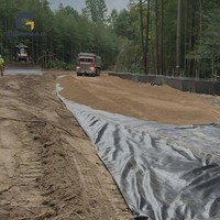 Tela Geotextil Industrial Tejida para la Construcción de Carreteras y la Estabilización del Suelo, Material PP PET, Resistente a Desgarros y Ecológico