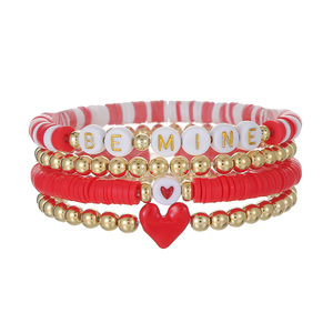 Bohemian Beach Handmade Friendship Bracelets Chain for Women Colorful Polymer Clay Soft Link <b>Bangles</b> Couple Friends Jewelry - Product Image 4