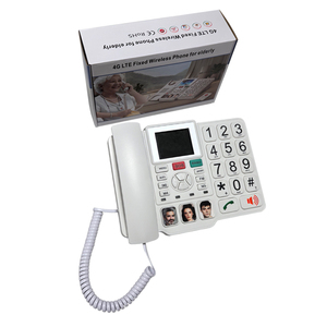 Téléphone <span class=keywords><strong>fixe</strong></span> sans fil 4G LTE pour personnes âgées Télécommande à bouton SOS, veille 72H, prise en charge VoLTE idéale pour les soins aux personnes âgées - Product Image 6