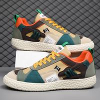 Chaussures pour hommes, baskets décontractées pour hommes, chaussures de sport tendance, couleur contrastée, respirantes, légères, confortables, semelle souple, toutes occasions