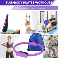 XLAN Pilates Circle Fitness, Set de 14 Piezas, Cinturón de Tensión para Ejercicios de Yoga, Anillo de Tensión, Productos de Asistencia para Yoga