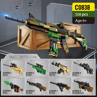 WOMA TOY 8 en 1 M416 Fusil d'assaut M4 Jouet Gun Micro Baustein Building Block Brick Set (C0838)