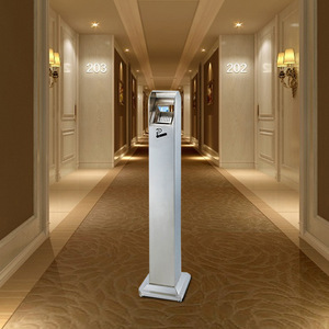 Colonne à mégots de cigarettes en acier inoxydable pour hall d'hôtel ; espace fumeurs intérieur avec cendriers ; poubelle extérieure - Product Image 2