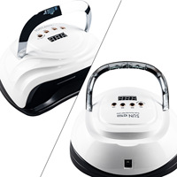 Lampu Kuku UV LED Profesional 380W SUN X27 MAX - Pengering Kuku Daya Tertinggi untuk Semua Jenis Gel dengan Gagang Emas Portabel untuk Salon