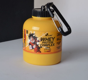 Kotak Penyimpanan Bubuk <span class=keywords><strong>Protein</strong></span> Whey Fitness Portabel 100ml 30g dengan Logo Kustom, Gantungan Kunci, dan Corong Suplemen untuk Tas Ransel - Product Image 3