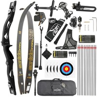 Kit complet d'arc recurve Sanlida X8 66 68 70 pouces 16-50lbs pour la compétition, l'entraînement et le tir