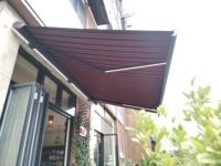 Parasol de balcon rétractable épaissi pliable, abri contre la pluie pour porte de cour, auvent extérieur en alliage d'aluminium et polyuréthane