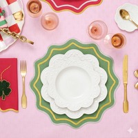 Service de vaisselle en céramique blanche style shabby chic, assiettes en porcelaine à motifs floraux en relief, ensemble de 4 assiettes à dessert, vaisselle de cuisine