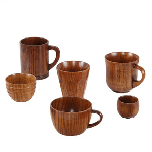Tasse à café en bois personnalisée faite à la main en bois voyage extérieur <span class=keywords><strong>homme</strong></span> tasse thé Camping tasse - Product Image 2