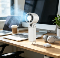Ventilateur de poche pliable personnalisé avec logo, refroidissement par glace, vente en gros directe d'usine