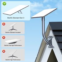Support mural réglable pour Starlink Gen 3, kit de montage standard Starlink, support de fixation avec adaptateur de tuyau Gen 3