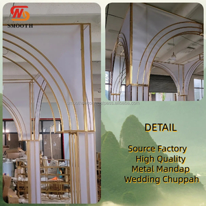 Arc de mariage en fer argenté personnalisé lisse 2024 nouveauté décors de gazebo - Product Image 2