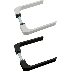 Manilla - juego de manillas de aluminio negro, robustas y elegantes, ideales para puertas, con diseño moderno y fácil de instalar. - Product Image 1