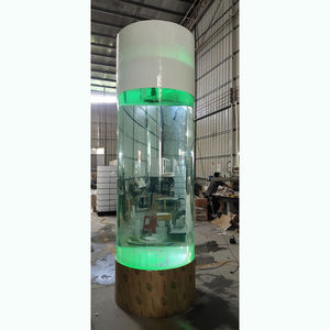 <span class=keywords><strong>Aquarium</strong></span> cylindrique en acrylique transparent de grande taille, personnalisé en usine, pour méduses, avec éclairage coloré, magnifique - Product Image 2