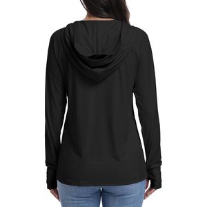 เสื้อฮู้ด FOXA Upf 50+ พร้อมที่ปิดตาสำหรับผู้หญิง เสื้อป้องกันแสงแดดสำหรับเดินทางพร้อมช่องสำหรับนิ้วโป้ง - Product Image 6