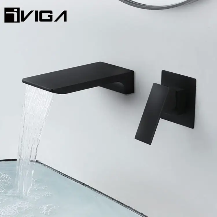 Factory Wholesale Wall Embedded box basin mixer Single Handle Bathroom Mixer Faucet Water Tap Basin Faucet