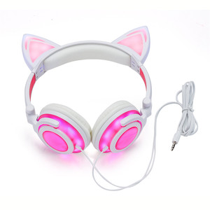 Cute BSCI WCA ISO Factory <strong>Funny</strong> Headsets LED Light up <strong>Headphones</strong> - Product Image 3