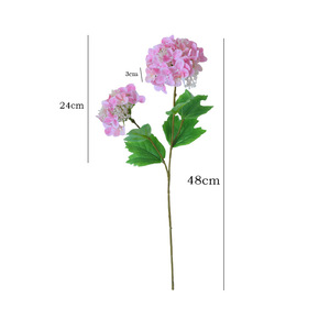 Flores de Hortensia Artificiales Ruilisi, de Plástico y Seda, Blancas, de 3 Cabezas, para Decoración del Hogar, Bodas y Fotografía - Product Image 5