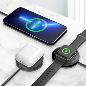 Hot đa chức năng sạc không dây 3 trong 1 một bộ sạc điện thoại từ sạc không dây cho iPhone Samsung AirPod iWatch - Product Image 6