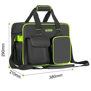 Bolsa de herramientas de lona para reparación de electricista de almacenamiento grande multifuncional cierre de cremallera portátil engrosada conveniente - Product Image 6