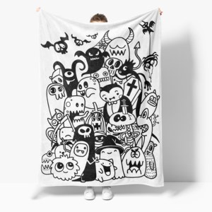 Couverture à colorier soi-même - C'est un cadeau créatif et personnalisé pour la famille et les amis, idéal pour une décoration chaleureuse de la maison - Product Image 1