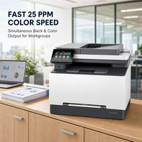 Imprimante multifonction laser couleur HP 3388fdw tout-en-un A4 sans fil avec impression recto-verso, copie, numérisation et fax pour la maison et le bureau