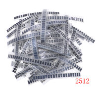Paquet de composants de résistance SMD 0402/0603/0805/1206/2512 Kit mixte de gamme complète de composants électroniques Pack d'échantillons