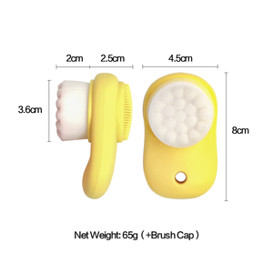 <span class=keywords><strong>Brosse</strong></span> <span class=keywords><strong>nettoyante</strong></span> colorée à double tête <span class=keywords><strong>Luna</strong></span> mini 2 en silicone pour le visage - Product Image 5