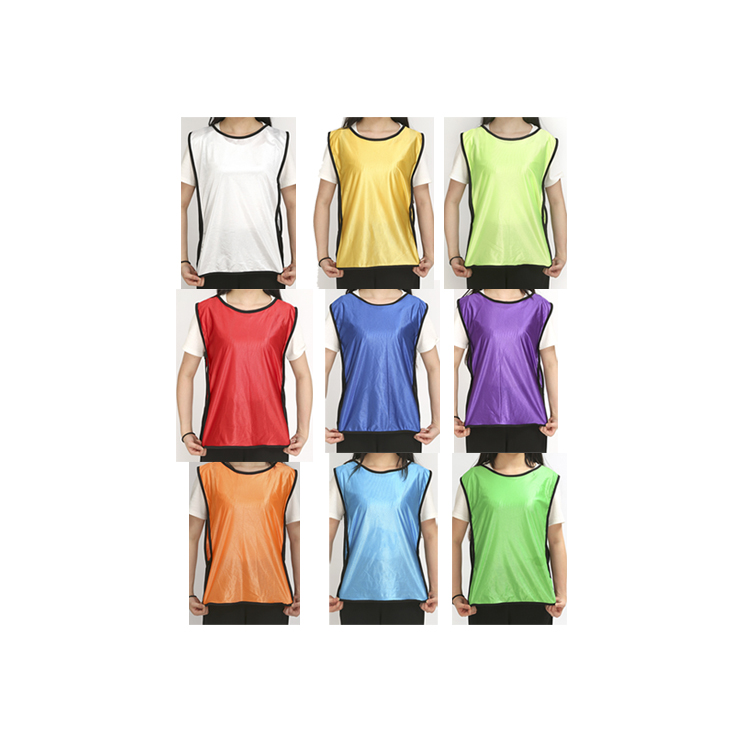 Оптовая продажа, футбольный тренировочный жилет для подростков и взрослых, Спортивные Нагрудники из полиэстера на заказ, Детская школьная форма, жилет