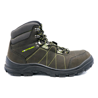 MAXITOUGH Bottes tactiques respirantes anti-crevaison à bout en acier, chaussures de sécurité en cuir nubuck pour hommes