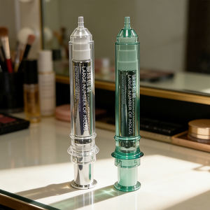 Nouveauté, flacon pompe pulvérisateur de lotion en plastique, 10 ml, 20 ml, interrupteur gauche-droite, verrouillage, électroplaqué, couteau ultrasonique - Product Image 3