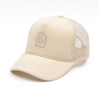 Gorra de béisbol deportiva snapback estructurada de alta calidad, personalizada, en blanco, de 7 paneles, con parte trasera de malla, visera plana, camuflaje azul y corona alta.
