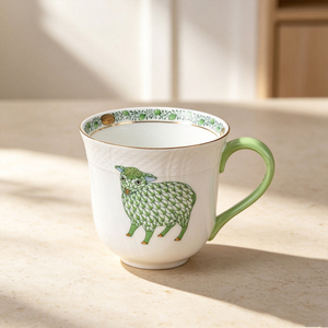 Tazas de Cerámica Personalizadas al por Mayor, Diseño de Sublimación, Tazas Bonitas para Cerveza con Diseños de Animales Verdes de Dibujos Animados - Product Image 4