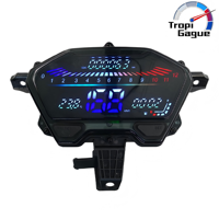 Untuk Honda Click 125 V2/v3 Click150 Versi LED Ungu Speedometer Digital Lengkap Tachometer Digital LED