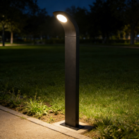 Lampes de pelouse 10W LED Extérieur Aluminium Bollard Lumière de jardin IP65 Classé Chemin Paysage AC85-265V