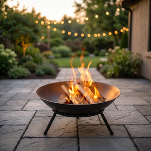 Brasero en acier pour extérieur, style rustique, portable, avec grille pour bois, pour chauffage de jardin - Product Image 6