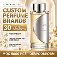Nouveau design flacon de parfum noir mat 20 ml 30 ml 50 ml vide rechargeable avec capuchon en aluminium pour emballage de parfum en gros