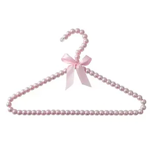 the new listing kids pearl hangers Scalable and adjustable non slip hangers pearl clothes hanger