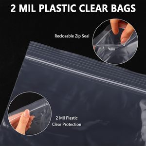 100 Pcs 14 X 20 Inch Heavy Duty <b>Zip</b> <b>Lock</b> <b>Bags</b> For Clothing Storage - Product Image 4