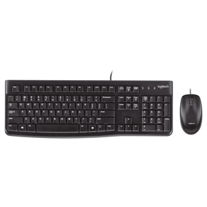 Combo de Teclado y Ratón con Cable Logitech <span class=keywords><strong>MK120</strong></span> Original, Ratón Óptico USB Plug and Play para Oficina en Casa, PC de Escritorio - Product Image 1