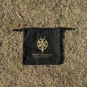 Promotion Black Color Cotton Dust-proof <b>Pouch</b> Custom <b>Drawstring</b> Bag With Logo Printing - Product Image 1