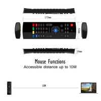 Mini Teclado Inalámbrico de 2.4Ghz, Control Remoto con Mouse Aéreo de 6 Ejes, TOPLEO MX3 2.4g Mini Fly Air Gyro Mouse