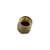 Capuchon anti-poussière SMA en cuivre plaqué or avec filetage interne, capuchon de protection SMA mâle