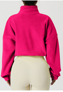 OEM nuova moda felpa da donna a collo alto <span class=keywords><strong>vestiti</strong></span> da corsa all'aperto felpe da donna a manica lunga per l'autunno - Product Image 6