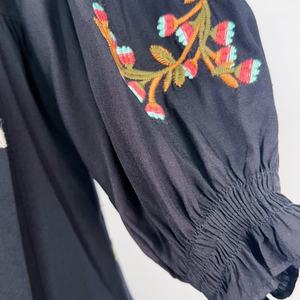 Vestido Elegante Bordado con Volantes y Smocking para Mujer, Nuevo Diseño Personalizado - Product Image 6