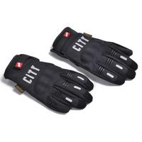 Sp & city — gants pour moto, pour course en plein air, doigt complet, avec réflecteurs de nuit